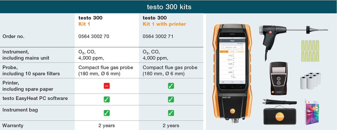 مشخصات فنی نشت یاب گاز محیطی تستو مدل  TESTO 300 